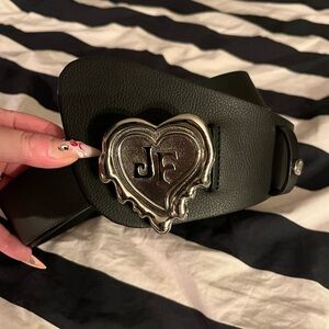 Fluevog Belt with Silver Heart Buckle